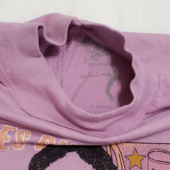 NWOT Midnight Rider Miles Davis In Concert Long Sleeve Oversized Tunic Tee XS - Picture 10 of 13